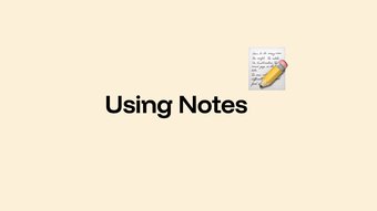 Using Notes in Edventures Projects